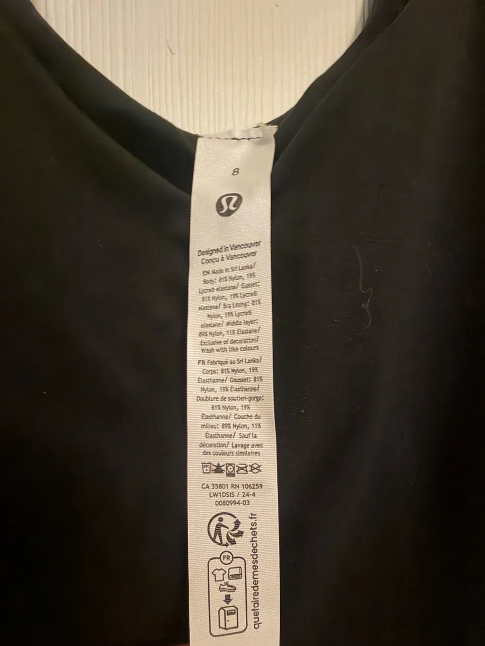 lululemon athletica sleek black